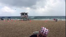 Beach Tornado Sends Bouncy House Flying Viral Videos