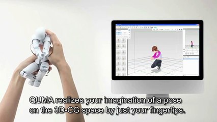 QUMA 3D-CG Motion Capture Device Video in English