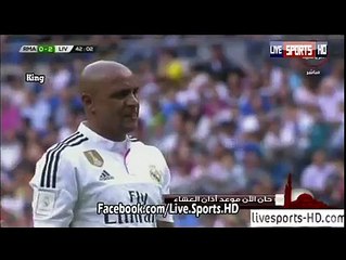 لا الحارس ولا لربيتر أو لا الجمهور شاف الشوطة نعم إنه روبرتو كارلوس