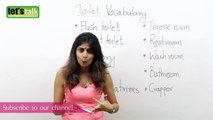 Toilet Vocabulary & Phrases  -  Free Spoken English  Lesson (1)