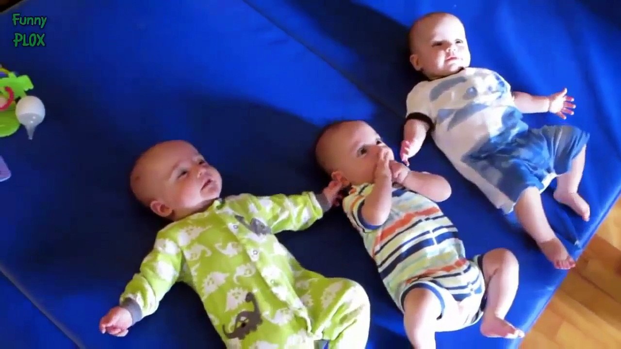 Funny Triplet Babies Laughing Compilation 2015 - Dailymotion Video