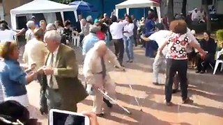 An Old Man Dancing Like A Hero