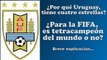 QUE ENVIDIA..! ¿Por qué URUGUAY tiene 4 estrellas en su escudo y camiseta?. GLORIOSA CELESTE