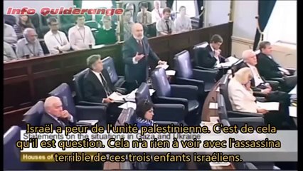 Le Sénateur Irlandais David Norris se lève contre Israël