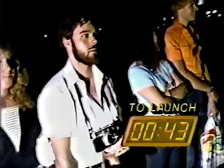 Space Shuttle Challenger Night Launch 1983