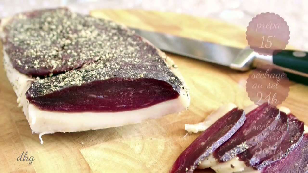 Magret de canard séché au poivre