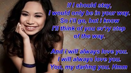 I Will Always Love You Lyrics - Jessica Sanchez