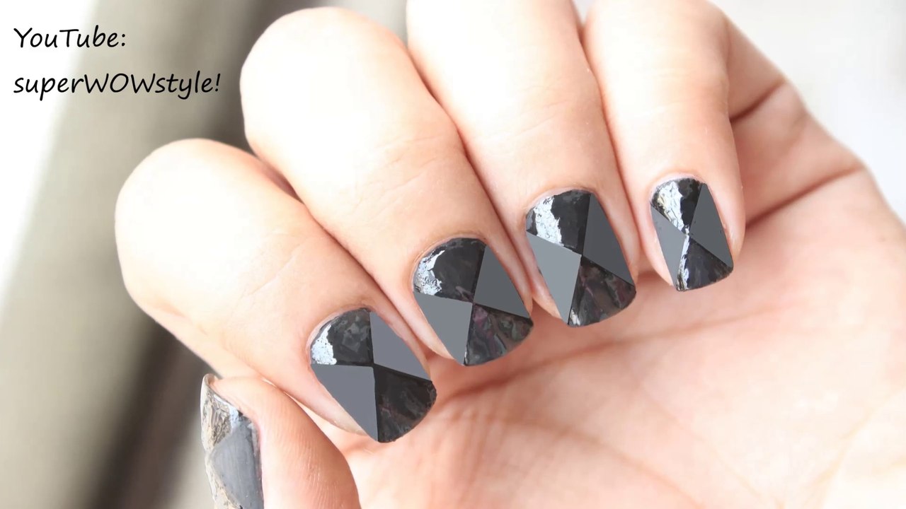 Crossed Matte ! ★ Matte Nail Polish Designs + How to Make Matte Polish at Home