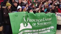 Franciscan Unversity students sing.