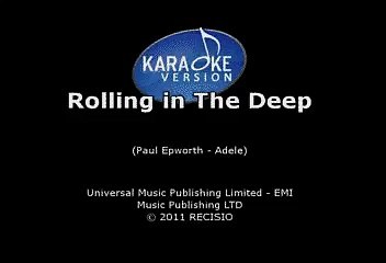 Rolling In The Deep Karaoke