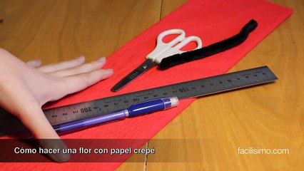 Cómo hacer una flor con papel crepé | facilisimo.com