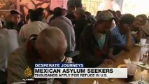 Mexican asylum seekers seek refuge in US