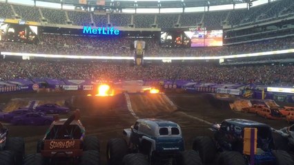 First front flip ever by a Monster Truck at Met Life Stadium, East Rutherford, N.J. 6/13