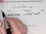 Balancing Redox Reactions with Half Reaction Method