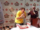 Joey Chestnut breaks 2 min Krystal eating record