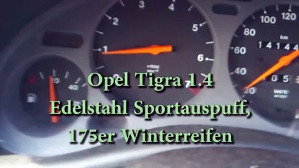 Opel Tigra beschleunigung 0-100 kmh