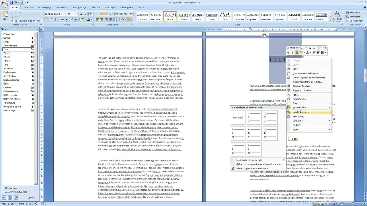 Comment réaliser des chapitres sous Words