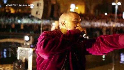 Kanye West Fell Into Pond During Concert in Armenia 2015