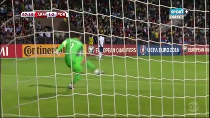 هدف رونالدو الصاروخي في مرمى أرمينيا