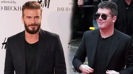 David Beckham y Simon Cowell le muestran a los padres cómo mantenerse con estilo