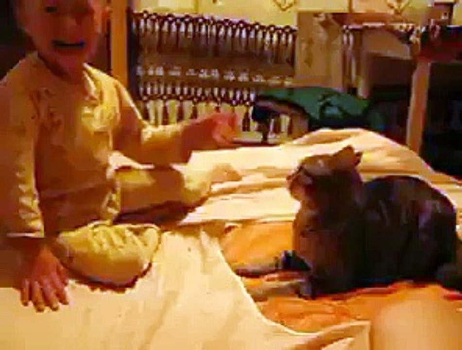 Baby & cat