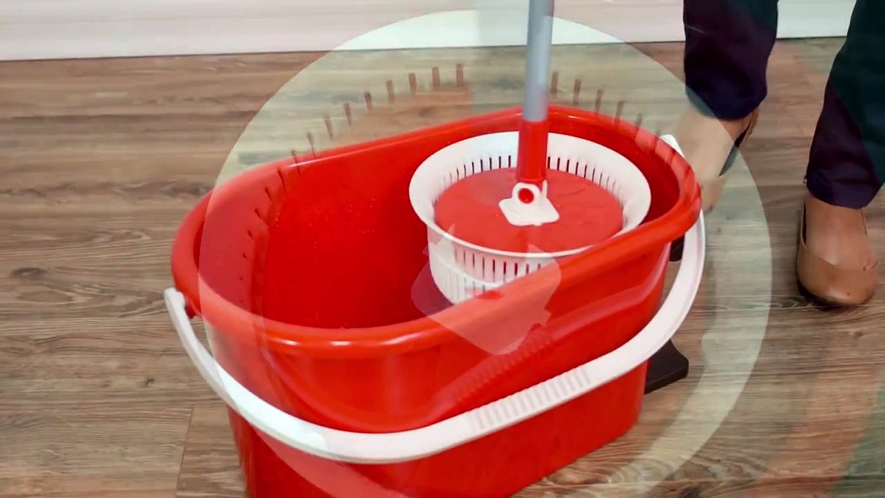 Fiesta Red Spin Mop I Mop Bucket _ Fuller Brush Co. I Stanley Home Products