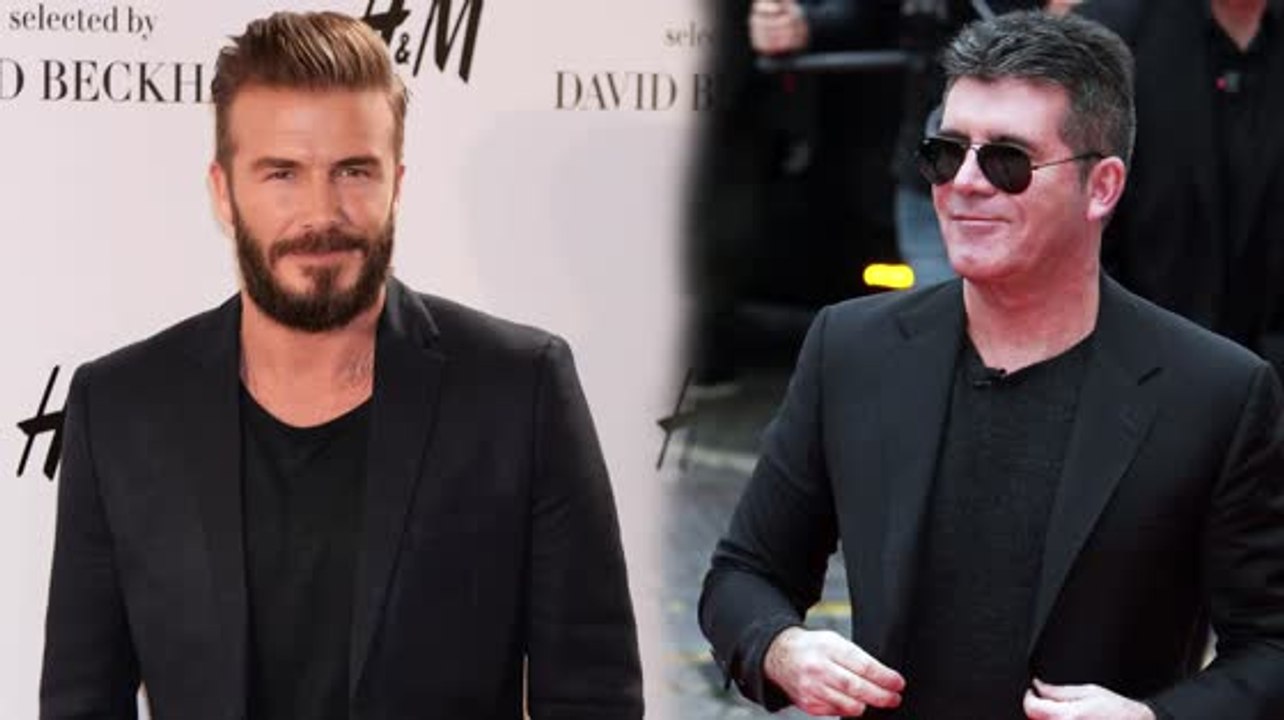 David beckham und simon cowell zeigen vätern, wie man stylisch aussieht