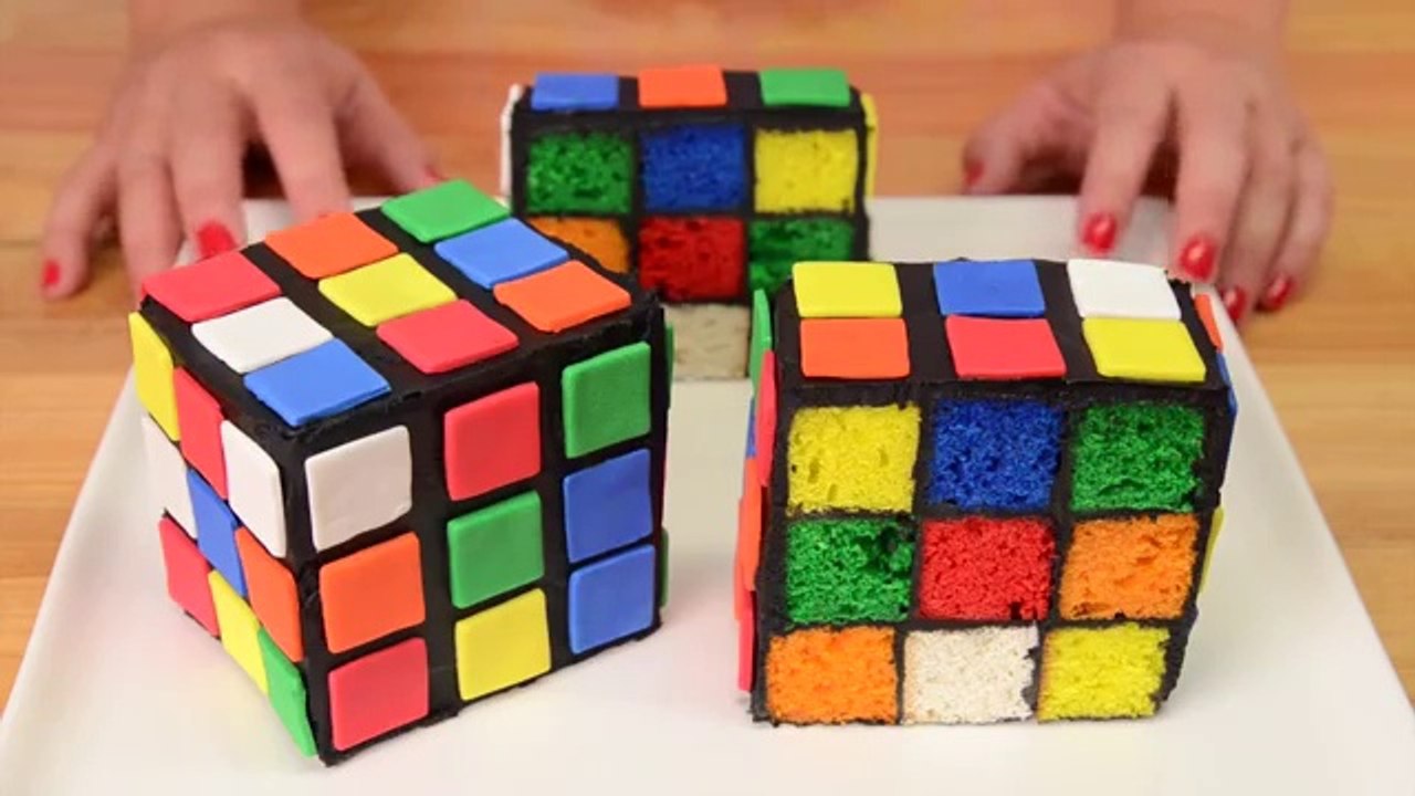 How do make Rubik's Cube Cake?