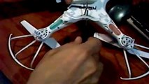 Camera angle change MOD DIY Syma X5C Quadcopter - almost straight view