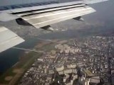 Landing at Osaka Itami Airport Right Side View