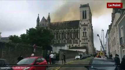 Nantes : un incendie ravage une basilique