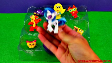 Shopkins Play Doh My Little Pony Peppa Pig Tigger Spongebob Cars 2 Surprise Eggs Strawberr
