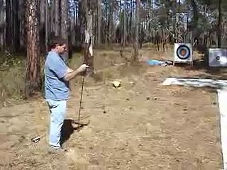 Atlatl throwing Ochlockonee Knap in 2008