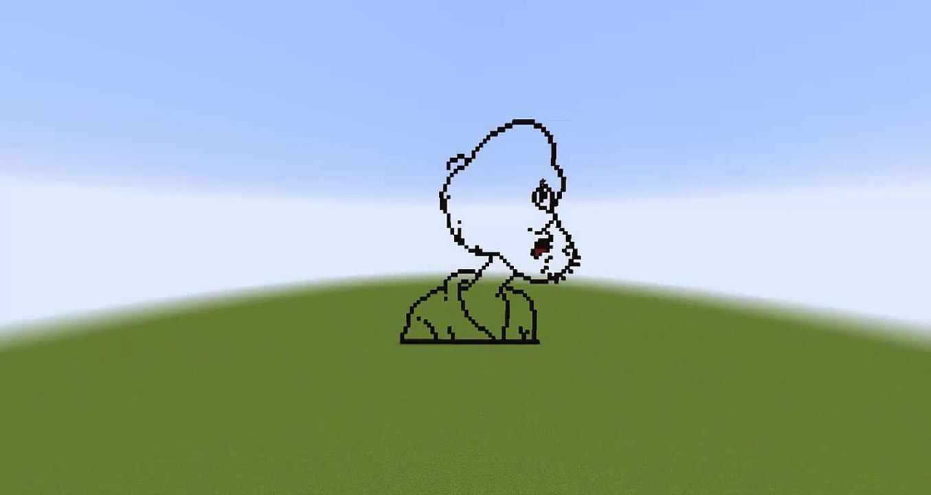 Minecraft Pixel Art Time-Lapse #03 Shaggy (Scooby-Doo)