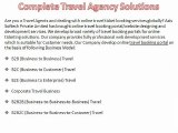 Website for Travel Agency, B2B Portal for Travel Agents