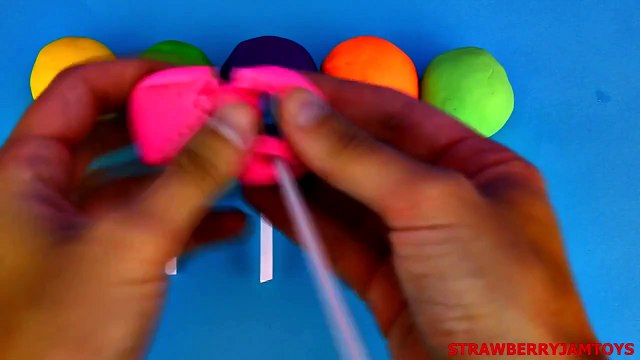 Frozen Play Doh Spiderman Shopkins Hello Kitty Cars 2 Monsters Inc Surprise Eggs Strawberr