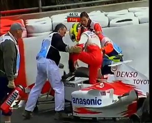Formula 1 2004 Ryan Briscoe Crash at Circuit de Spa-Francorchamps