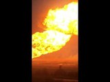 Huge Flames Rise From Texas Pipeline Fire