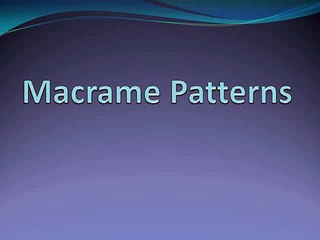 Macrame Patterns
