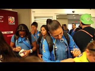 Seleção Feminina é recebida com festa em Moncton