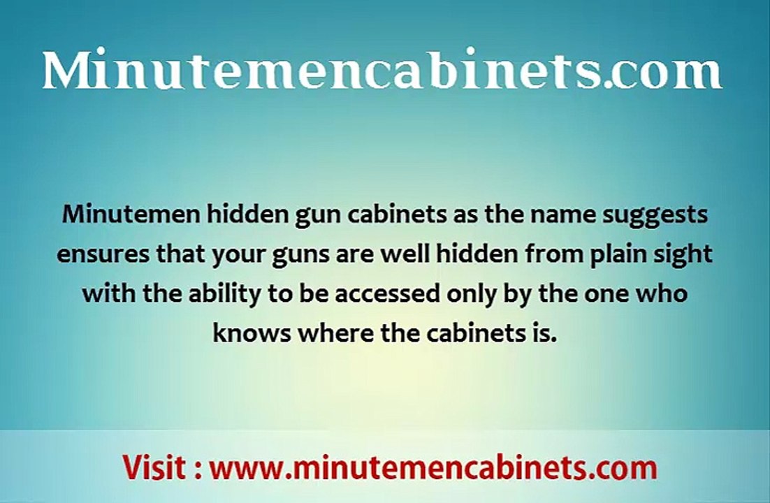 Minutemen Hidden Gun Storage Cabinets