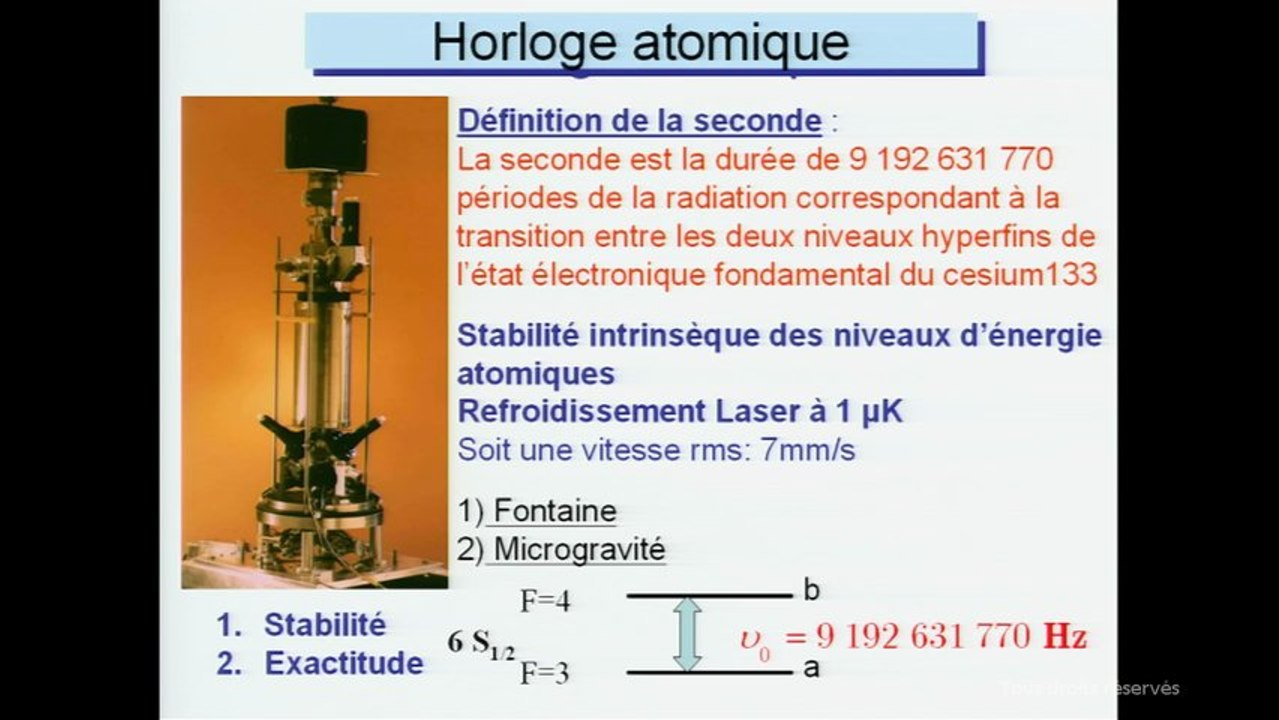 Des atomes froids pour mesurer le temps
