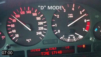 2001 BMW e39 530i Automatic Transmission - Acceleration 0-100 km_h