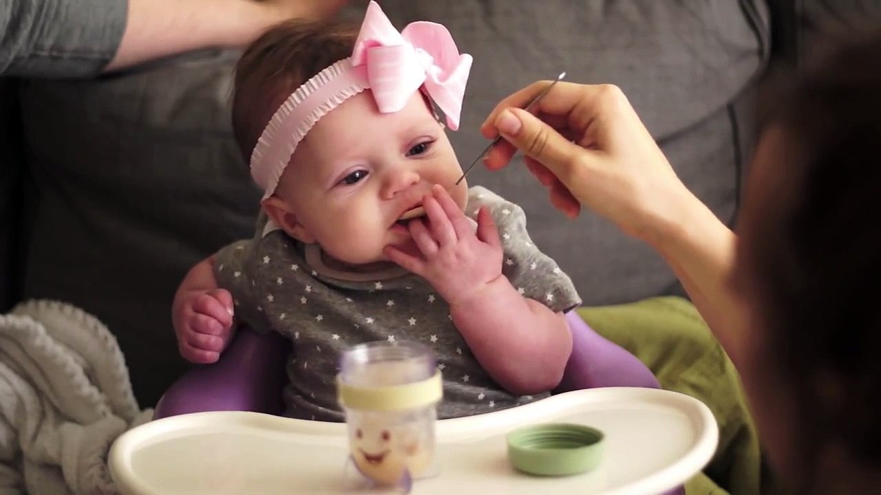Baby Eating Solids | First Time