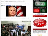 A World Run By Psychos: Senator John McCain Calls For U.S. Military Support To Ukraine