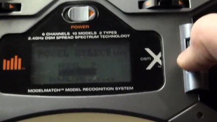 DX6i Tutorial #1: Setting up a new model in the Spektrum DX6i