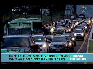 Ecuadoran Rich Escalate Protests Against Inheritance Tax