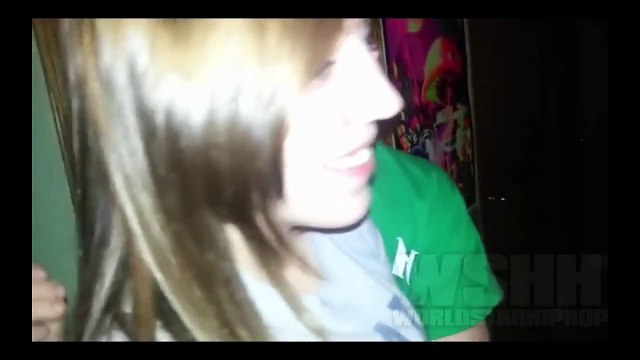 DRUNK GIRL HITS GUY AND THEN GETS ROCKED IN FRONT OF HER BOYFRIEND!! WELL DESERVED!!