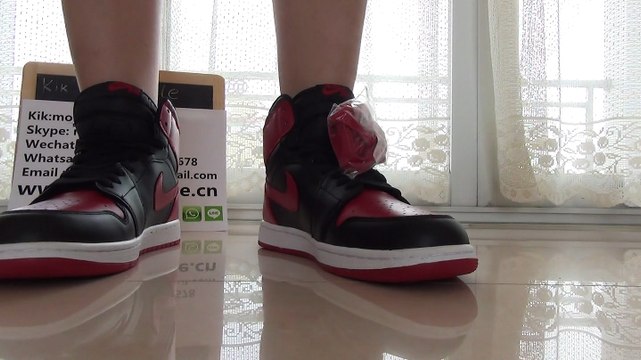 Authentic Air Jordan 1 Retro Hi OG Bred