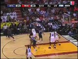 Dwyane Wade hits the ridiculous shot after the whistle!